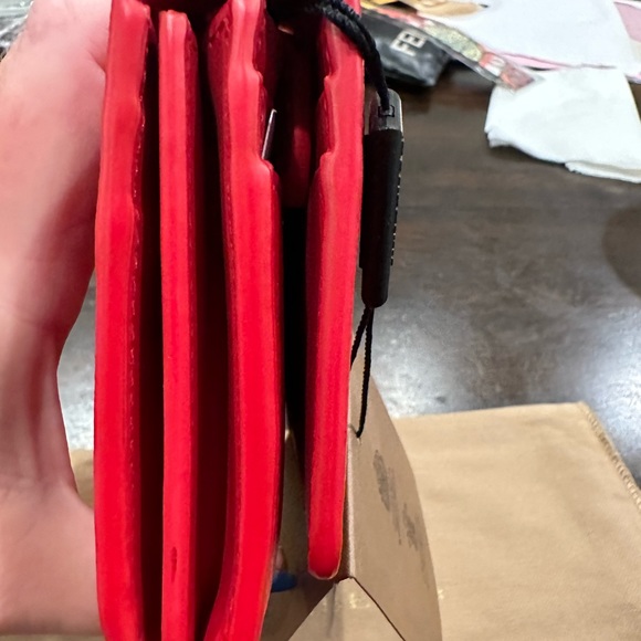 NWT red Burberry snap wallet. - Picture 3 of 10
